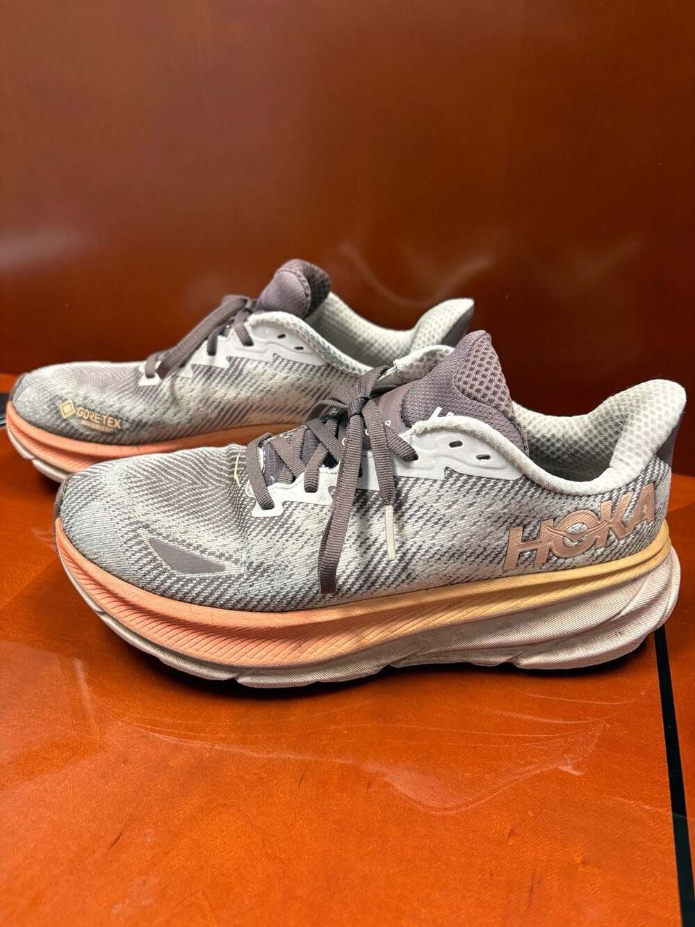HOKA Clifton 9 GTX Cosmic Pearl Smoky Quartz Running Shoes